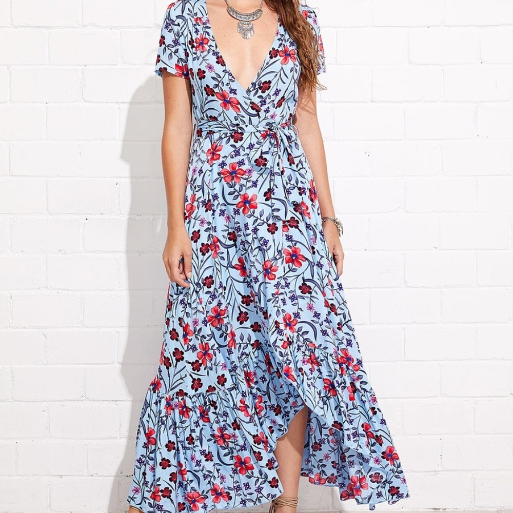 Blue Floral Dress